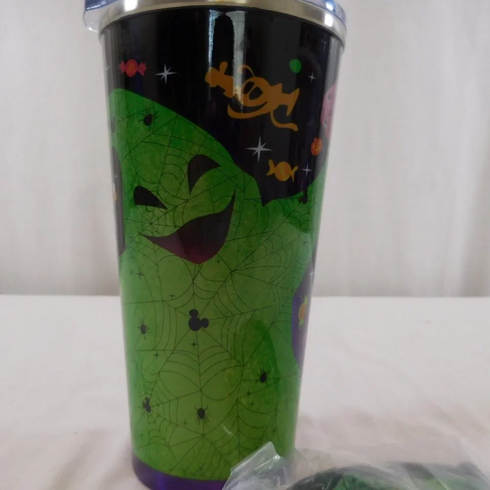 Disney Parks 2022  Oogie Boogie Stainless Steel Tumbler with Sealed Lanyard Hold